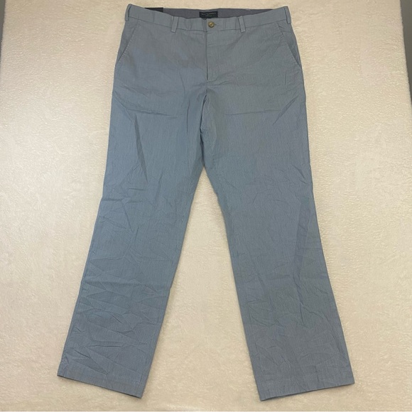Banana Republic Dress Pants Mens 38X32 Aiden Chino Gray White Slim Fit Straight - Picture 4 of 9
